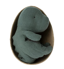 Load image into Gallery viewer, Maileg Gantosaurus - small - in egg dark petrol