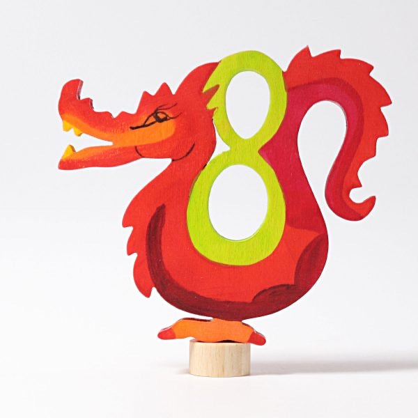 Grimm’s Birthday Deco - handpainted fairy figure dragon 8