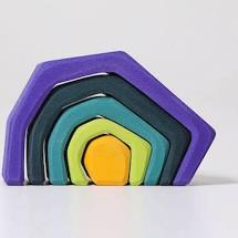 Grimm’s Earth cave stacking toy - small