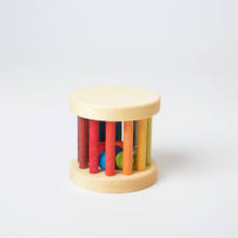 Load image into Gallery viewer, Grimm’s Rolling wheel rattle - rainbow mini