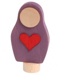 Grimm’s Birthday Deco - matryoshka red heart