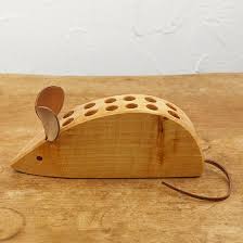 Drei Blatter Wooden Pencil Holder - Mouse
