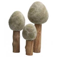 Seasonal Felt Trees Light Wood - Papoose