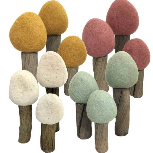 Seasonal Felt ‘Earth’ Trees Dark Wood - Papoose